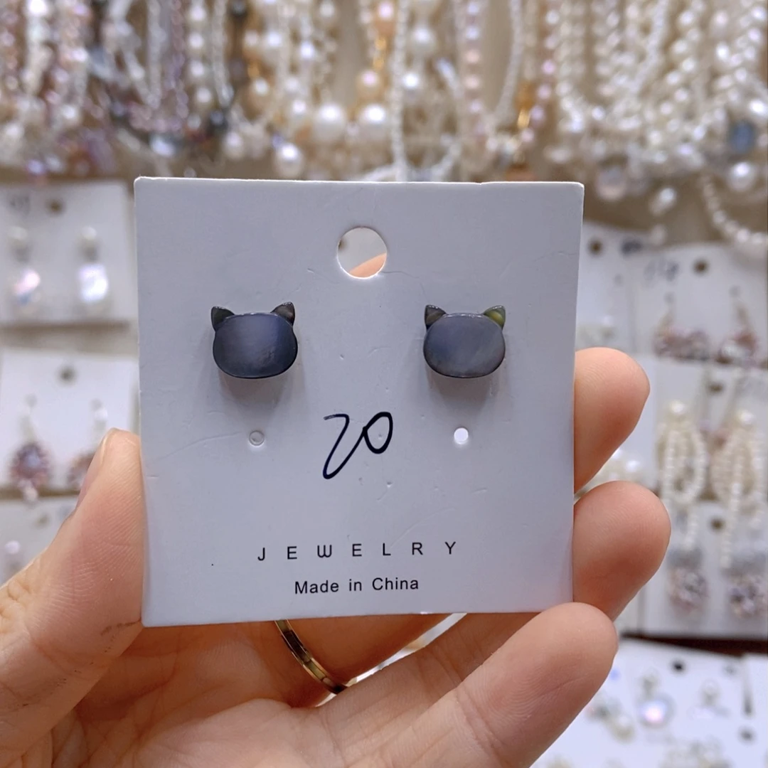 银S925镶嵌淡水珍珠耳饰风**心