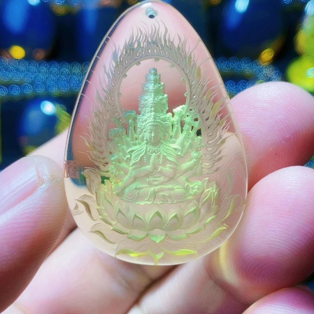 【闪购商品】金珀颈饰未镶嵌琥珀阴雕