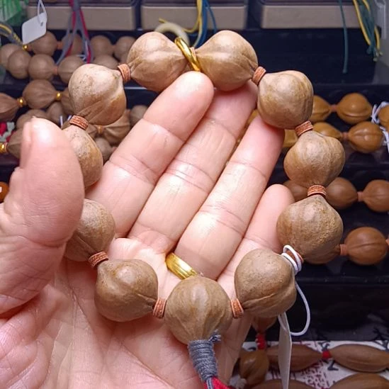 手串/手链橄榄核橄榄核手串三花铁核蒜头料2.2