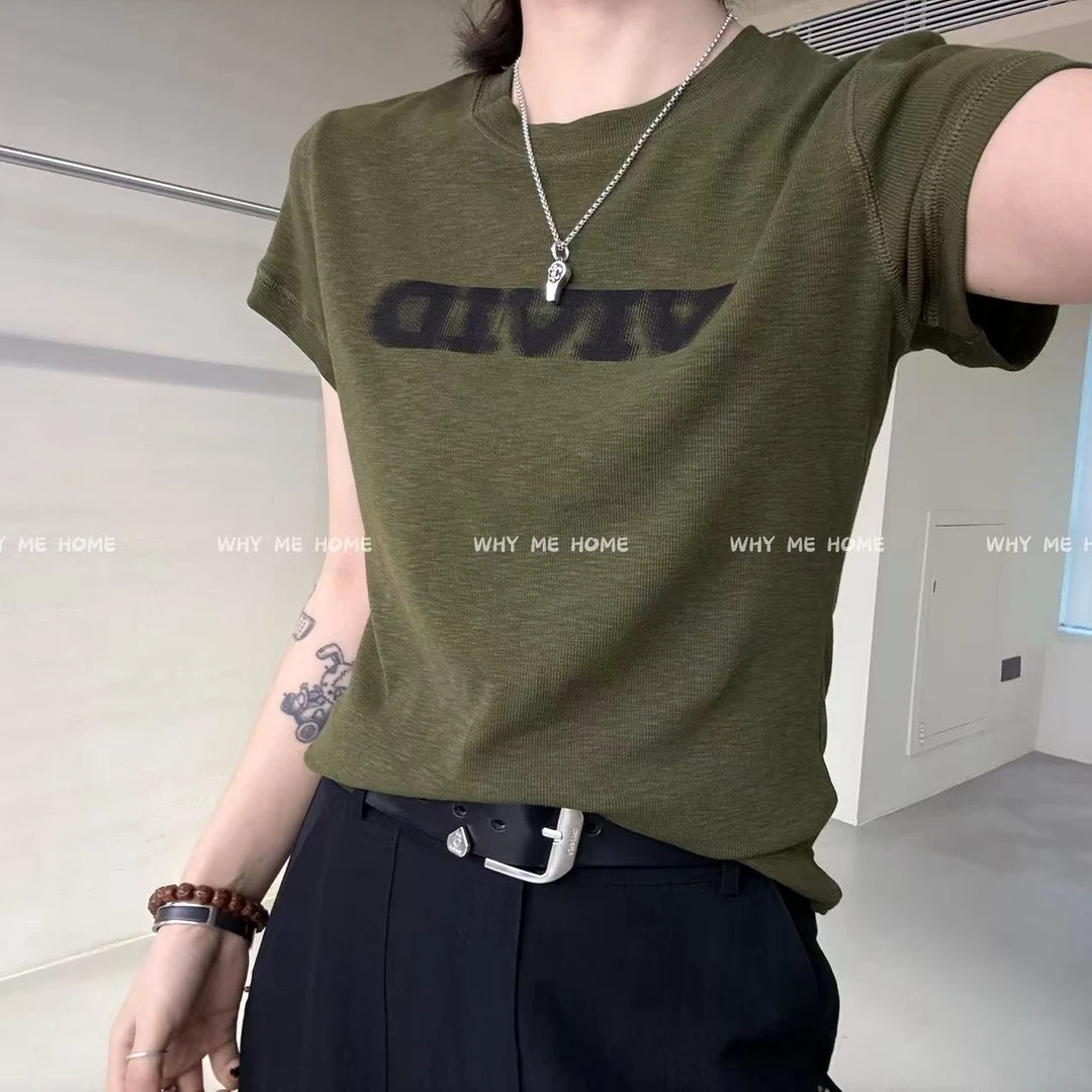 【辣妹T】美式复古字母印花百搭显瘦辣妹T恤8172