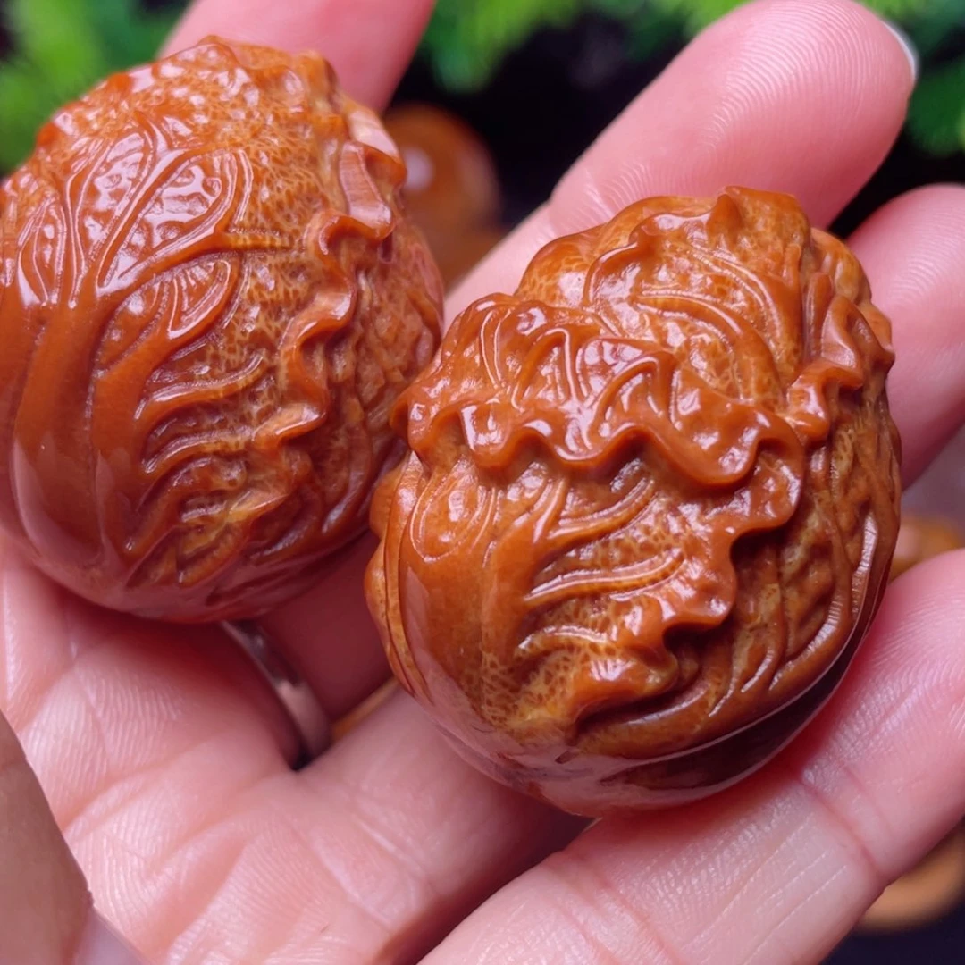 【闪购商品】橄榄核把件白菜手球