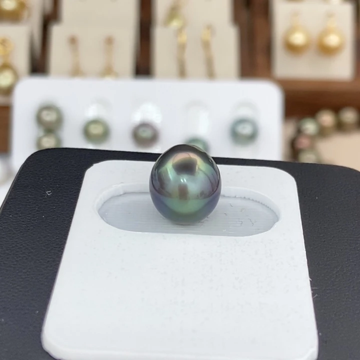 裸珠未镶嵌海水珍珠大溪地11-12