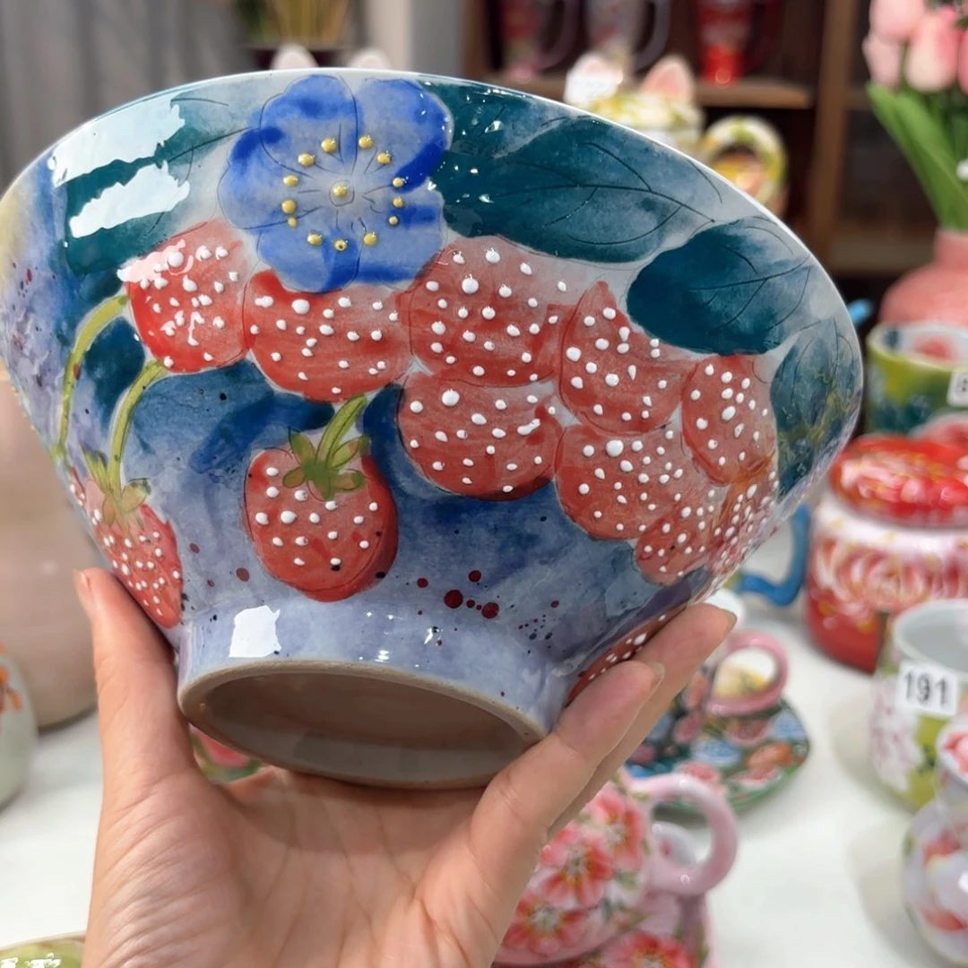 景德镇手绘高温釉下彩陶瓷茶具