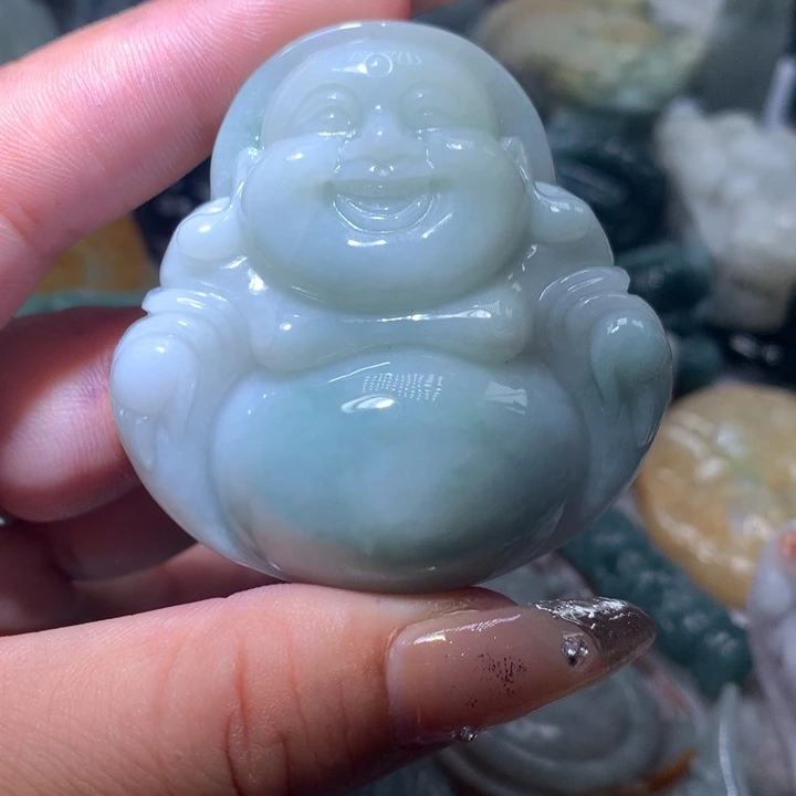 翡翠未镶嵌颈饰保真天然A货翡翠