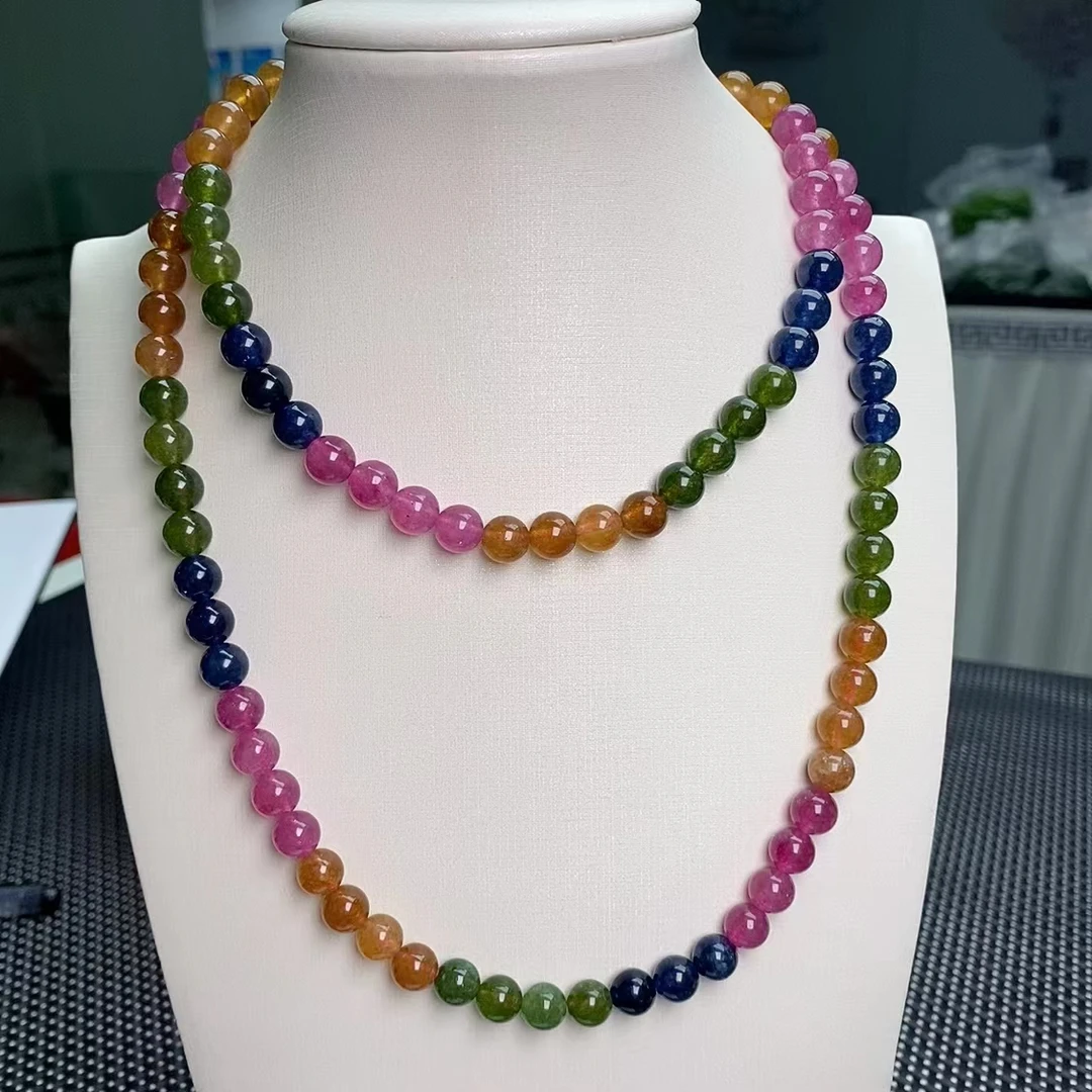 [小石]A9彩虹系108颗8M项链