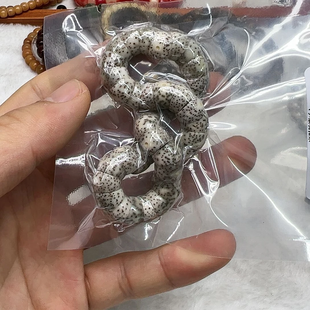 星月菩提手串8卓越糯冰石玉星月菩提单圈猪大肠10