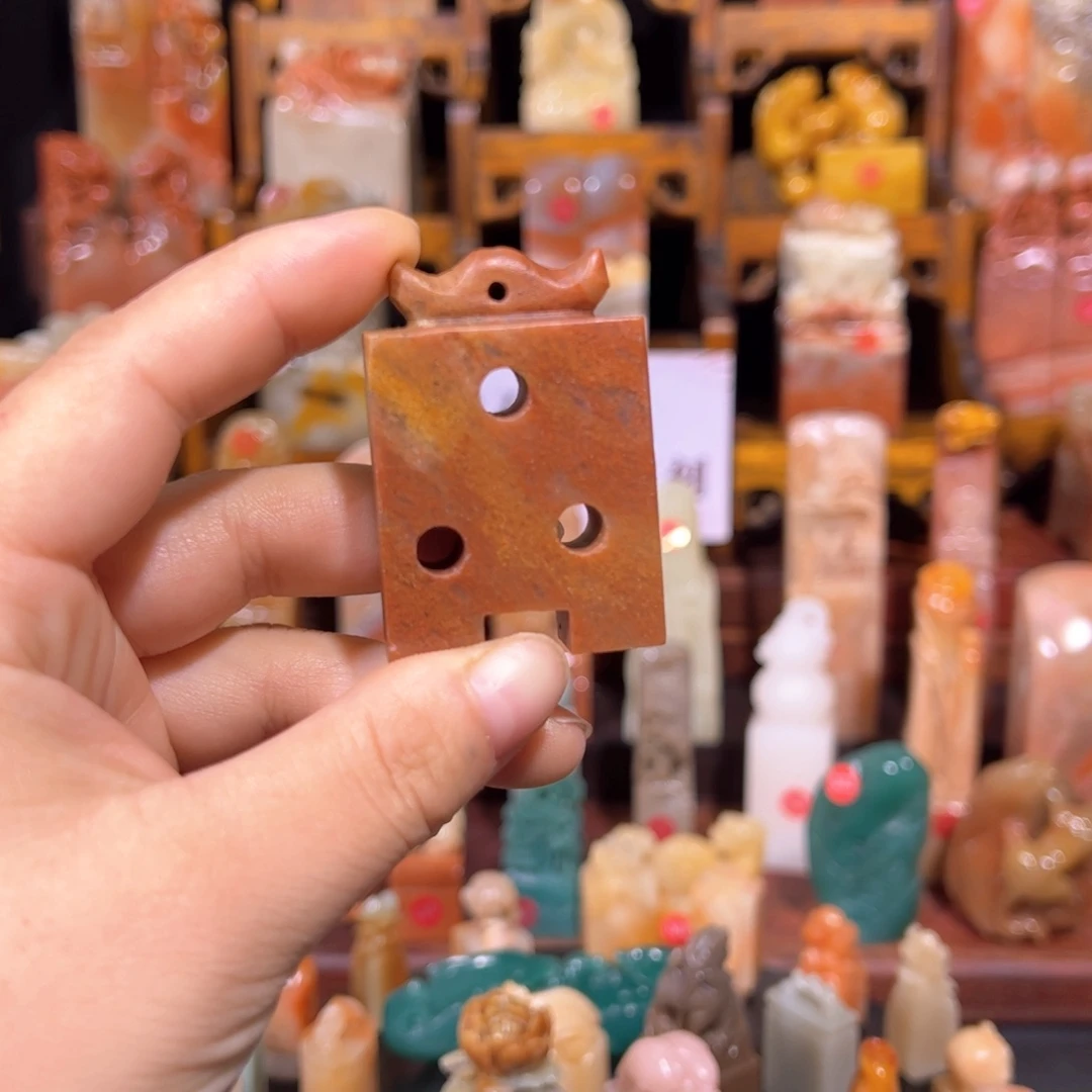 白***鱼印石昌化石手工定制