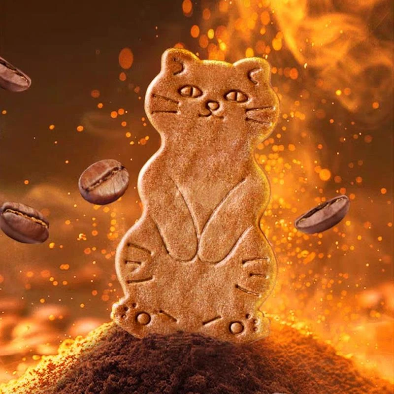 【进口黄油】猫酪饼干曲奇薄脆芝士岩烧咖啡网红解馋休闲小吃零食