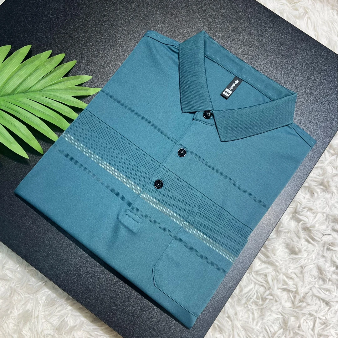 MAIGEDUNSJ/麦格顿世家短袖T恤男士2025夏季商务爸爸polo衫半袖