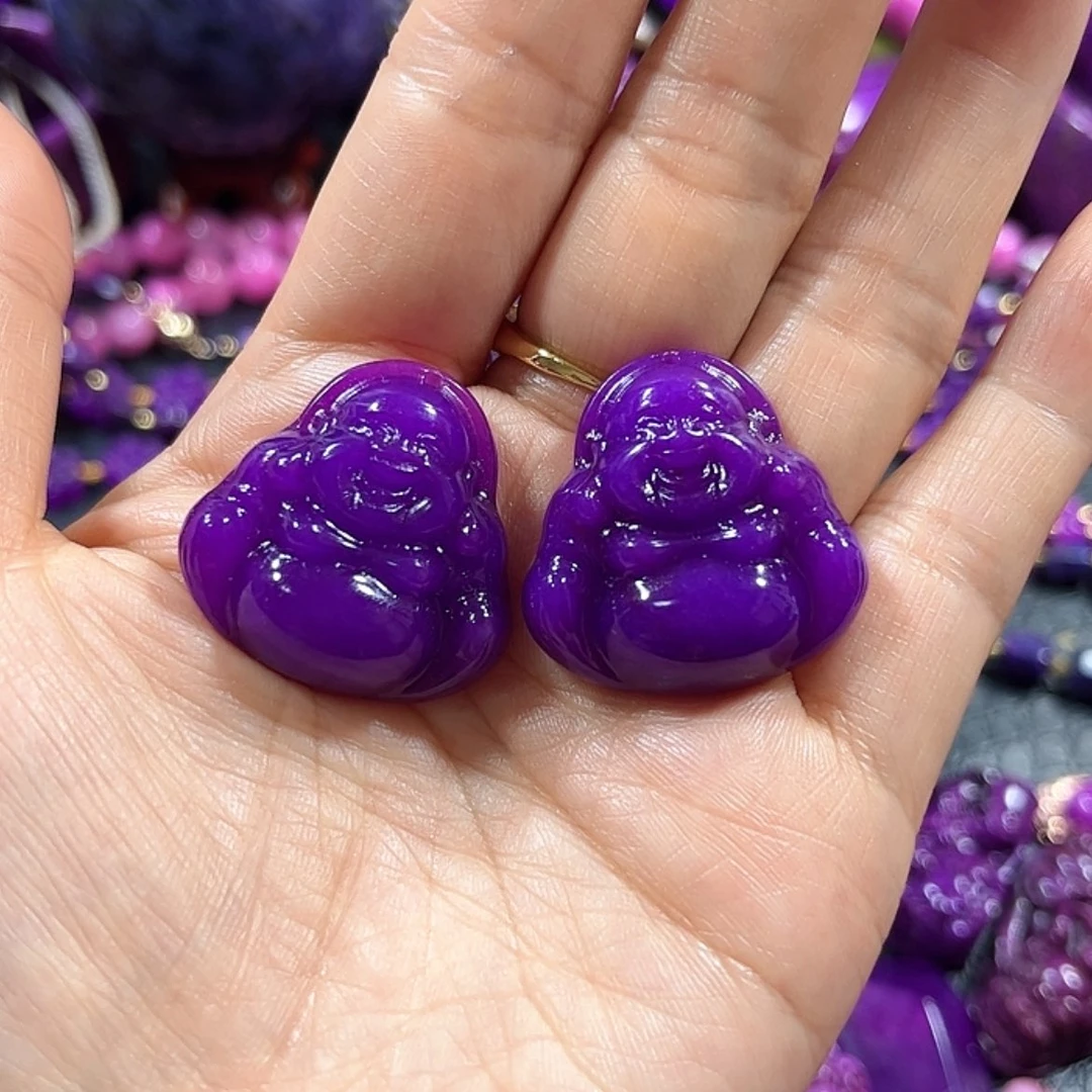 【闪购商品】琉璃颈饰舒具石老油料凝胶玉华果冻紫貔貅