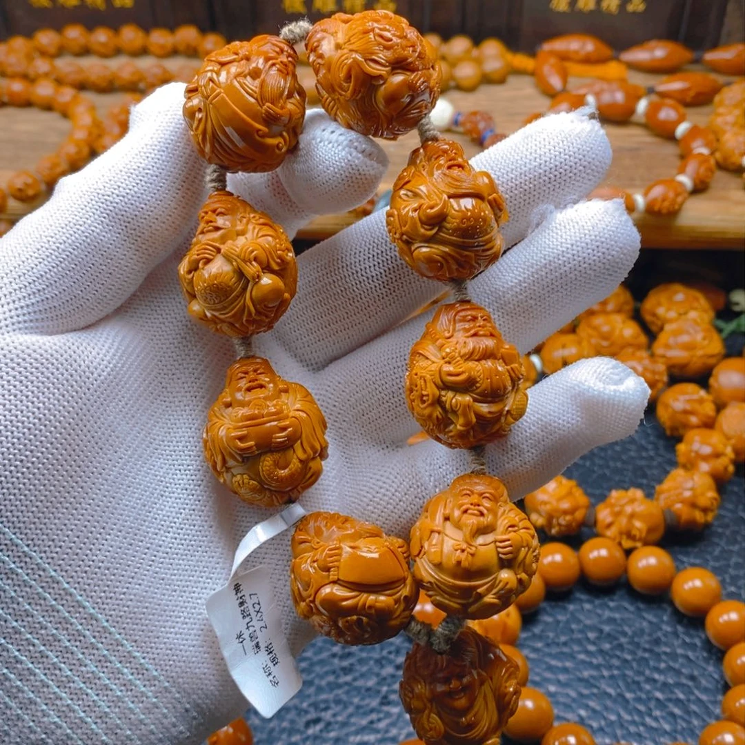 手串/手链橄榄核许静健2.4瑞兽九路财神