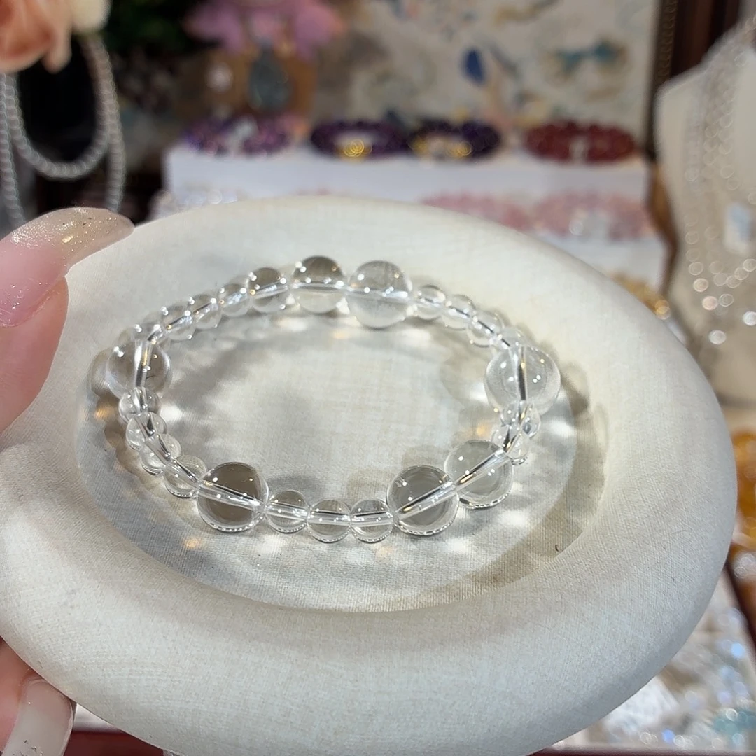 未镶嵌手链水晶净体白水泡泡手串