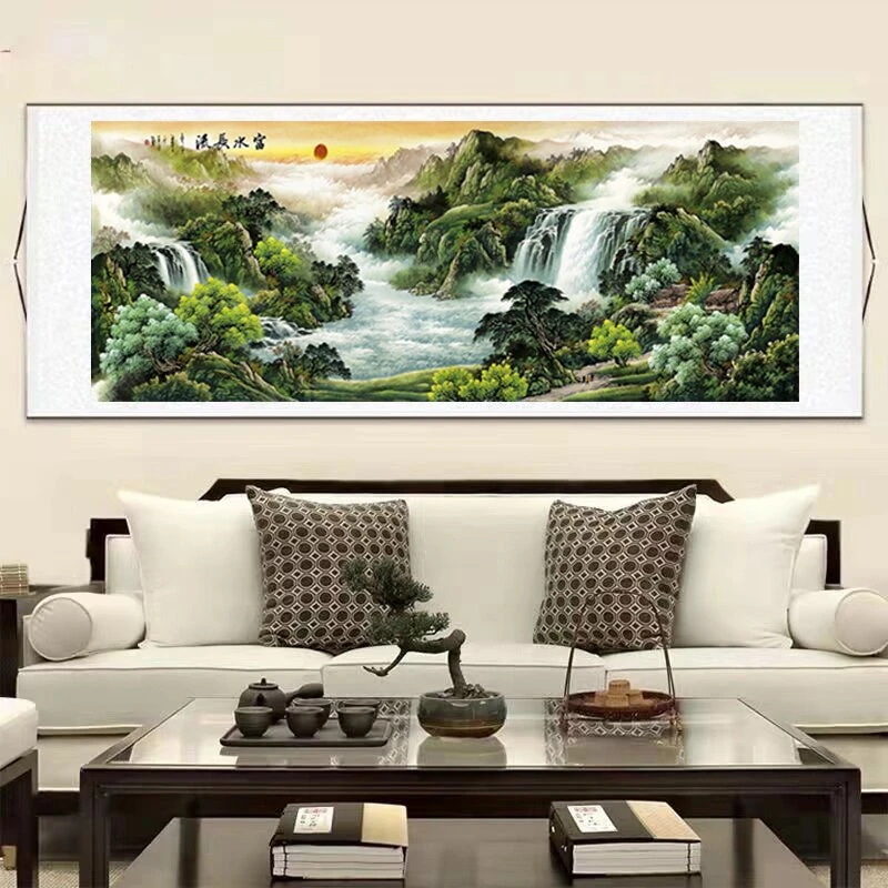 【富水长流】250*80 高清复刻 家居软装