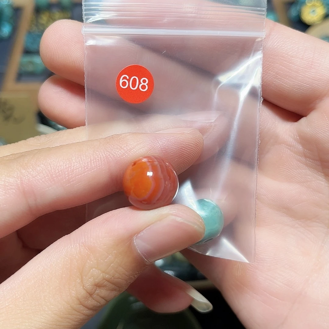 D***o未镶嵌圆珠桶珠老型手串！！玛瑙/玉髓