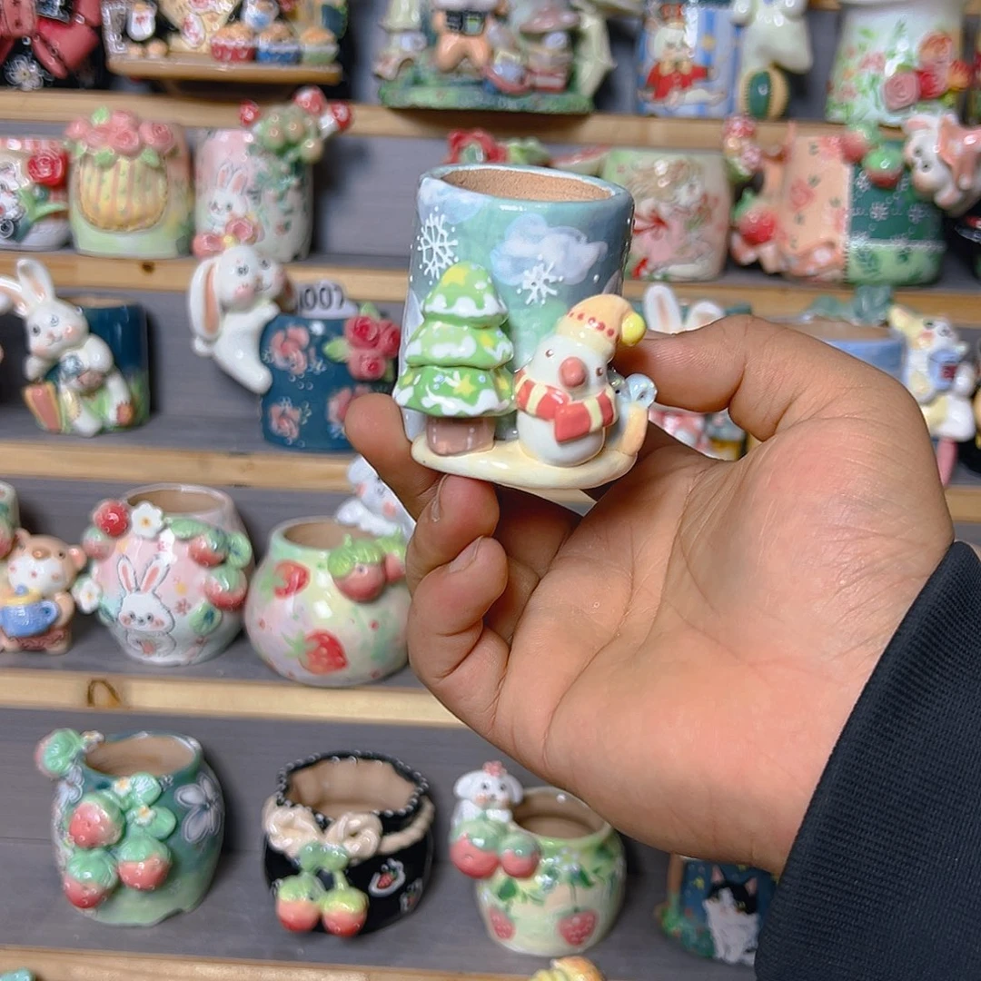 是***呀老梧家的手工多肉花盆