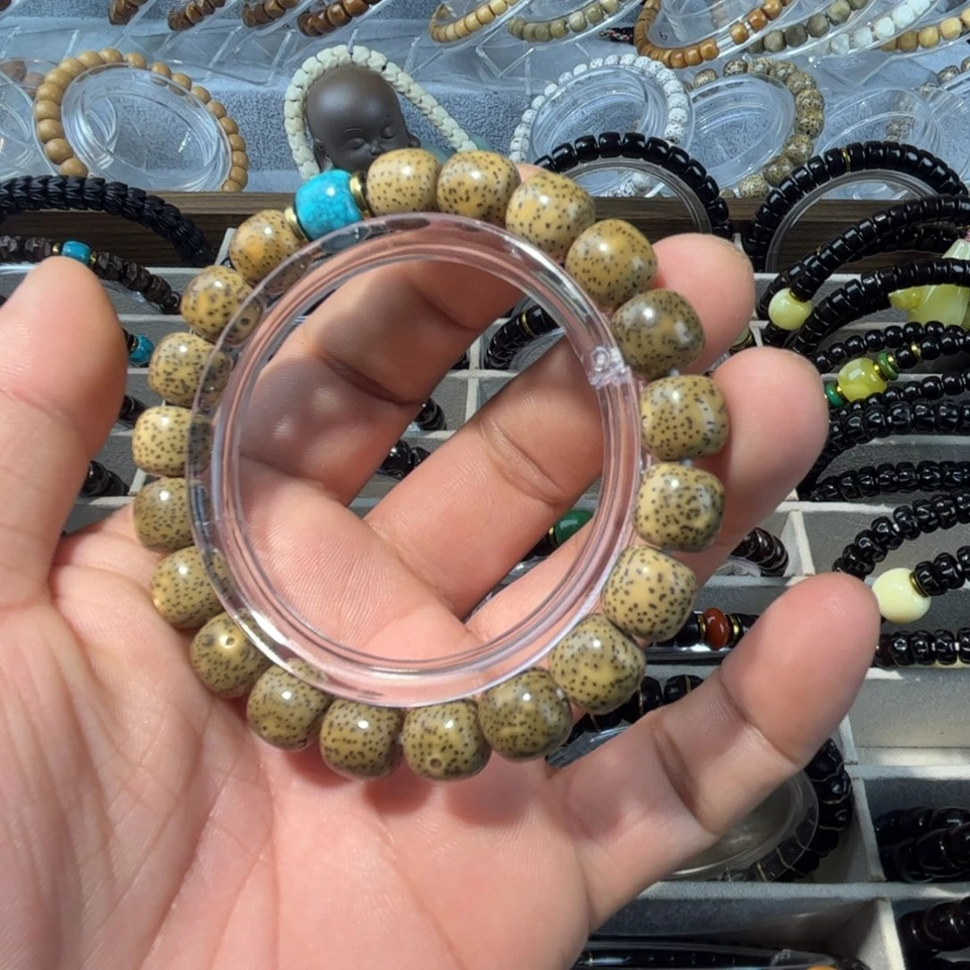 星月菩提吊坠原生态青花瓷星月