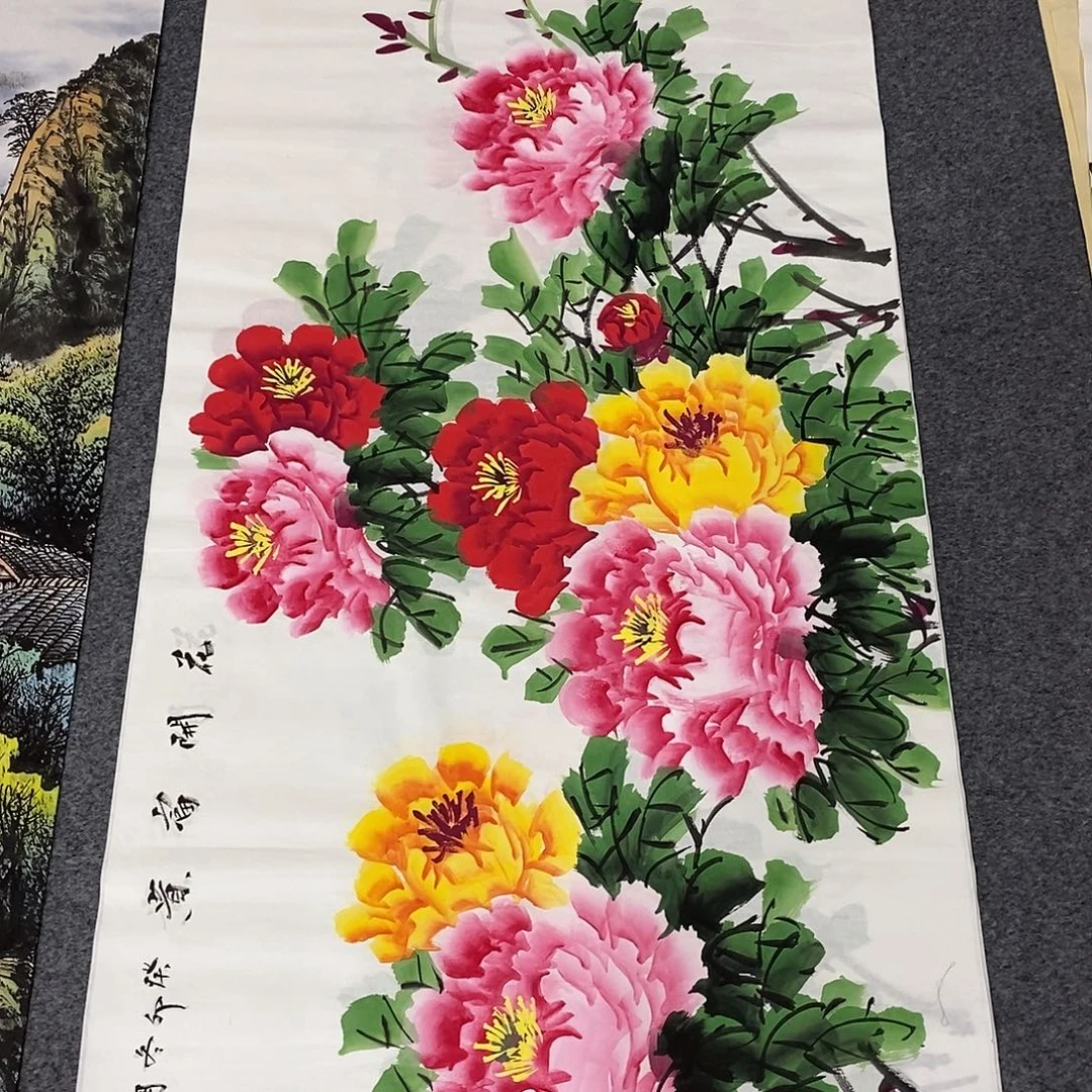 国画画画真的画画