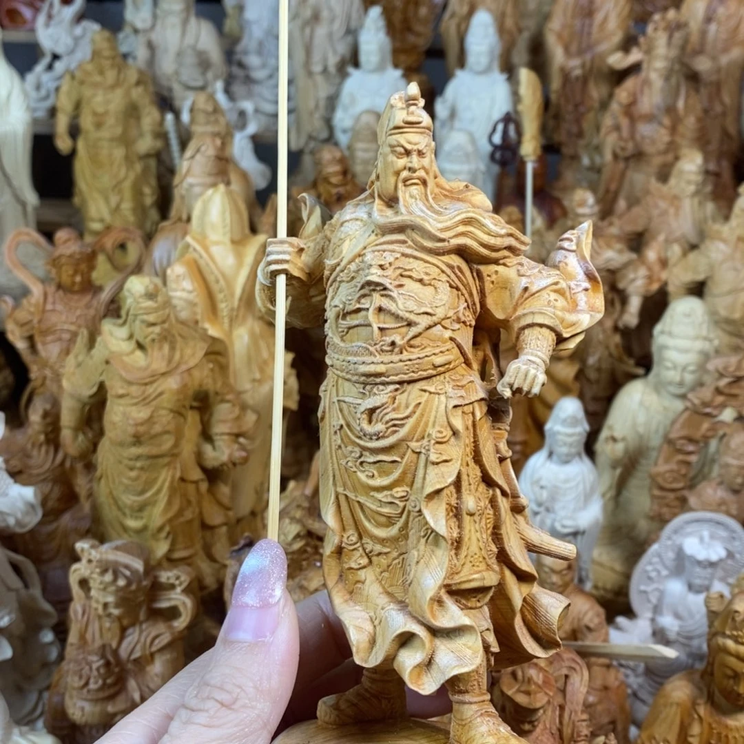 木崖柏头微瑕18高立刀关公