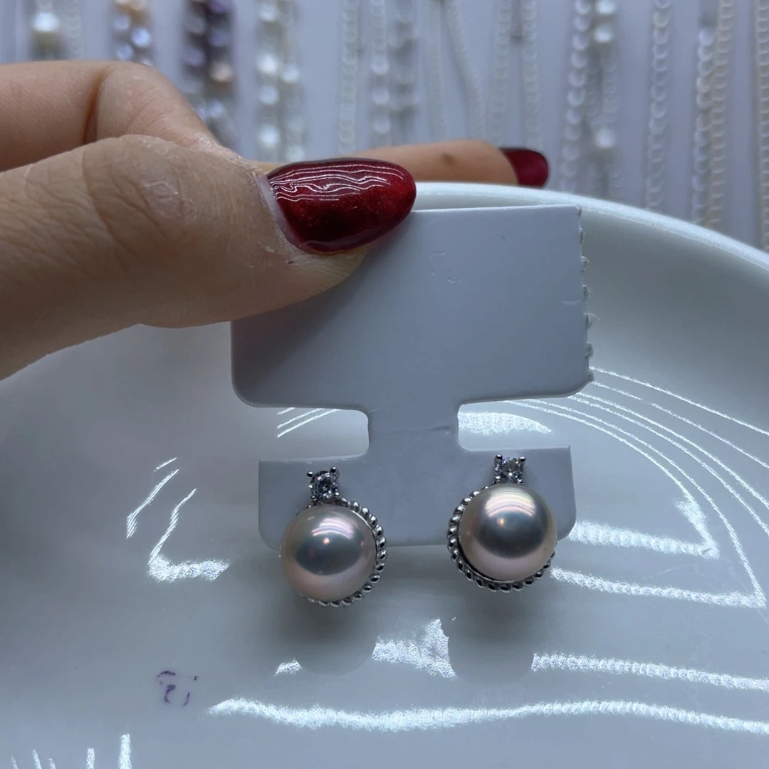 未镶嵌淡水珍珠耳饰?***?