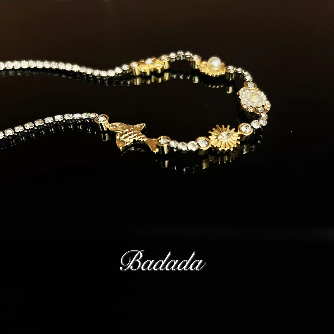 铜合金仿珍珠项链 【C8055】轻奢高定项链若楠同款0133