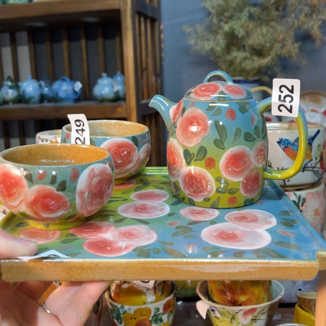 杯素浅陶瓷手工手绘