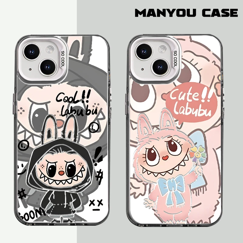 拉布布适用于动漫小众苹果16华为一加oppo小米手机防摔壳Paoive