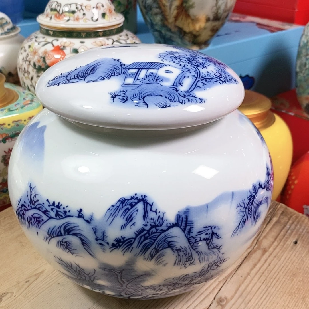 【闪购商品】瓷片陶瓷茶叶罐密封罐