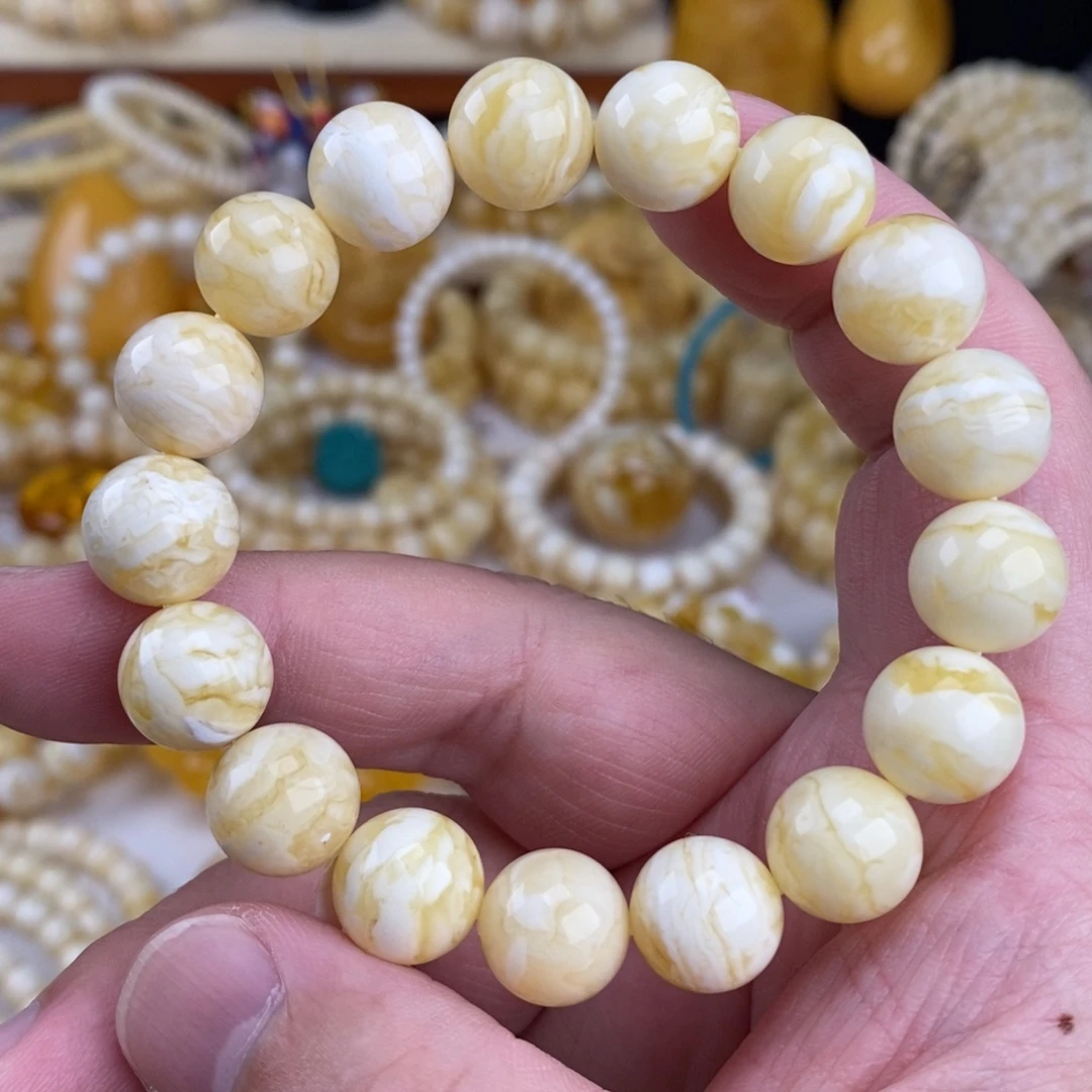 6***6手链蜜蜡未镶嵌手串17.15克