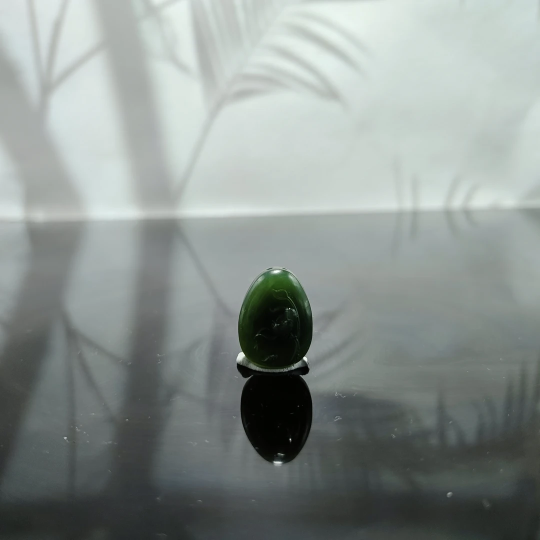 H和田玉莲花吊坠2307