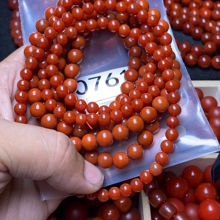 南红玛瑙手链合金H***?