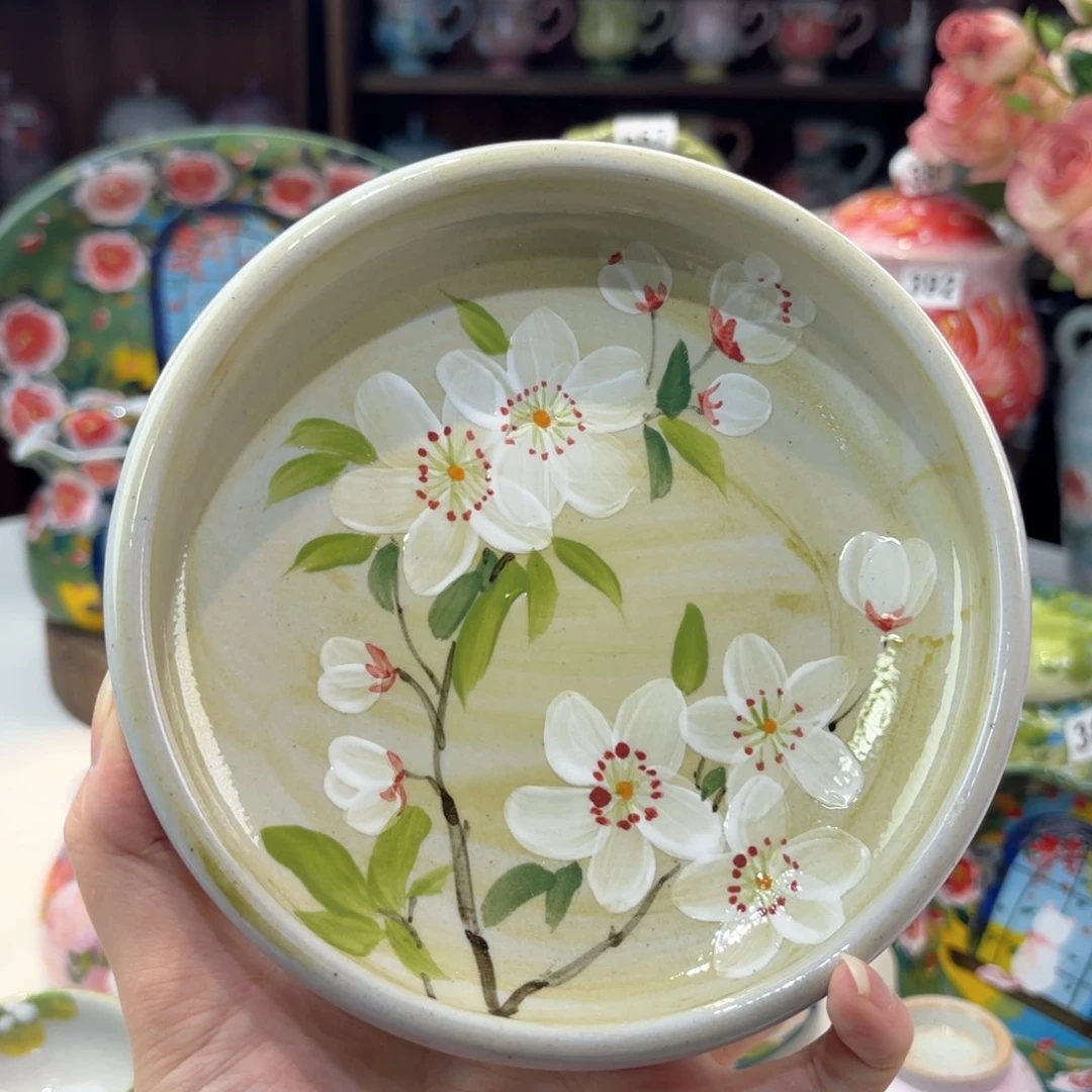 景德镇手绘高温釉下彩陶瓷茶具