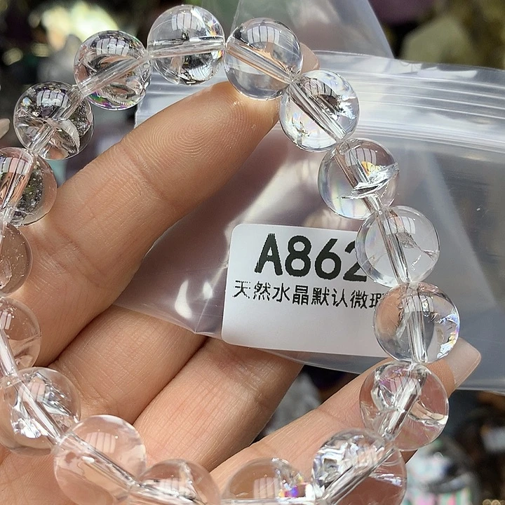 水晶手链12mm+未镶嵌水晶