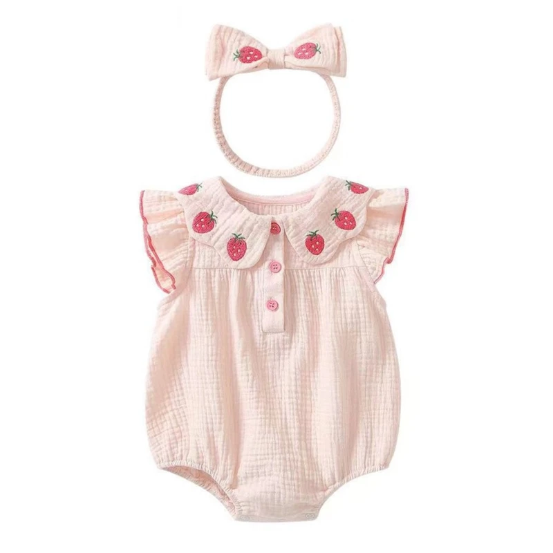 2025包屁衣婴儿夏季纱布连体衣新生儿夏天哈衣女宝宝夏装可爱公主