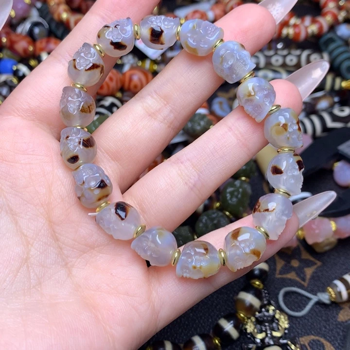 玛瑙/玉髓未镶嵌发一条