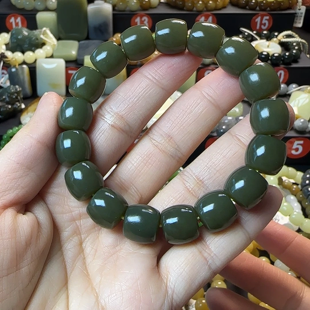 和田玉未镶嵌手链