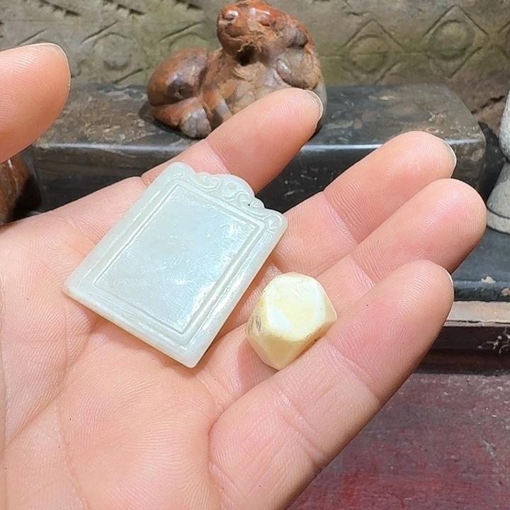 和田玉（糖玉）颈饰未镶嵌东***装