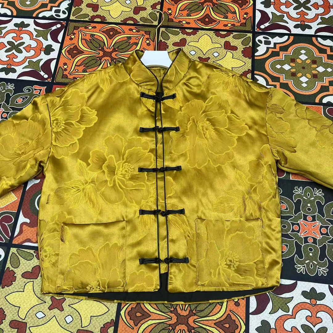 【香云阁】秋冬中国风新中式时尚加棉提花短款保暖棉服