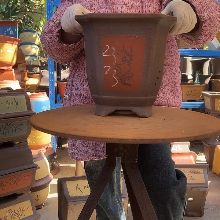 23红切角四方花盆花盆