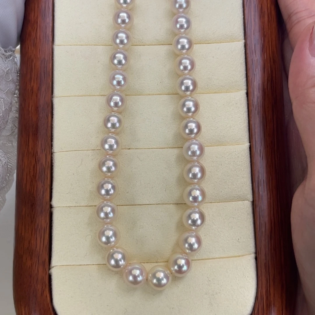 颈饰未镶嵌海水珍珠真科研SK rose885极光玫瑰金色特价