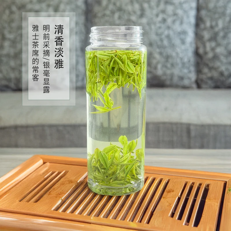 溪龙安吉白茶春天一号A94 安吉高山云雾白茶绿茶特产茶好白茶耐泡