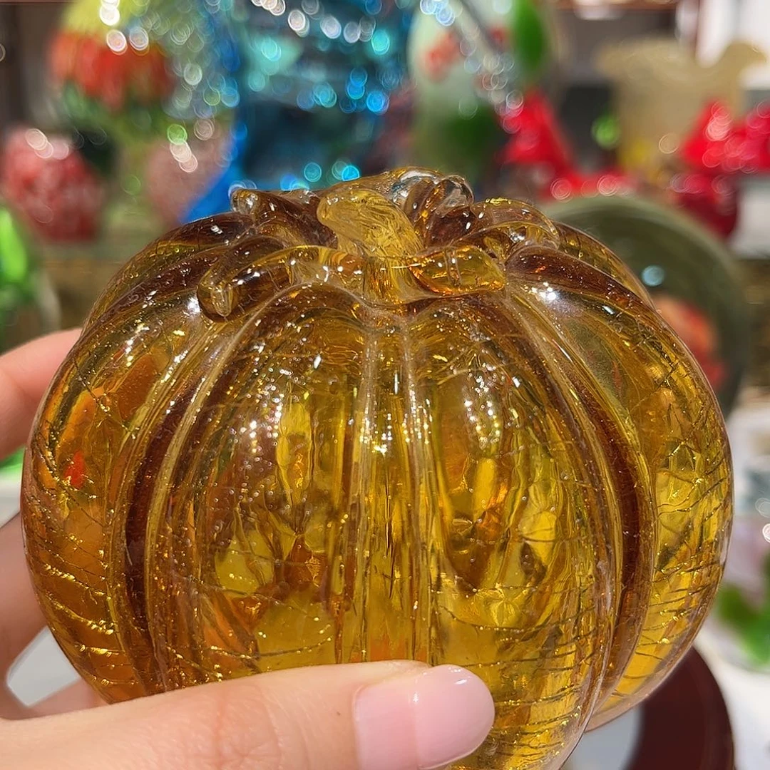 手工艺品琉璃纯手工琉璃南瓜