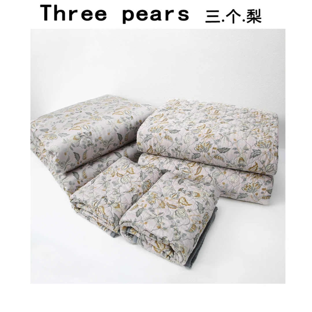 天丝金枝床盖夏被四件套Z9054-02