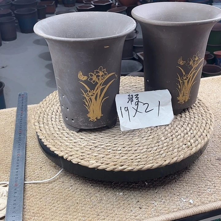 紫砂花盆紫紫砂花盆紫砂