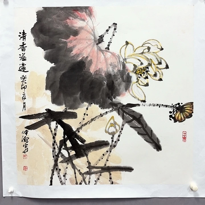 国画亲笔手绘放心去藏