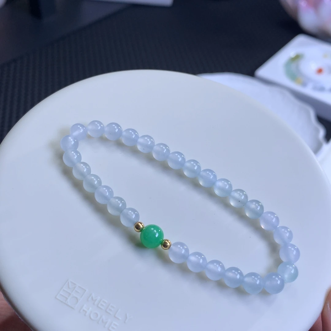 未镶嵌手链翡翠翡翠手串卡5.8