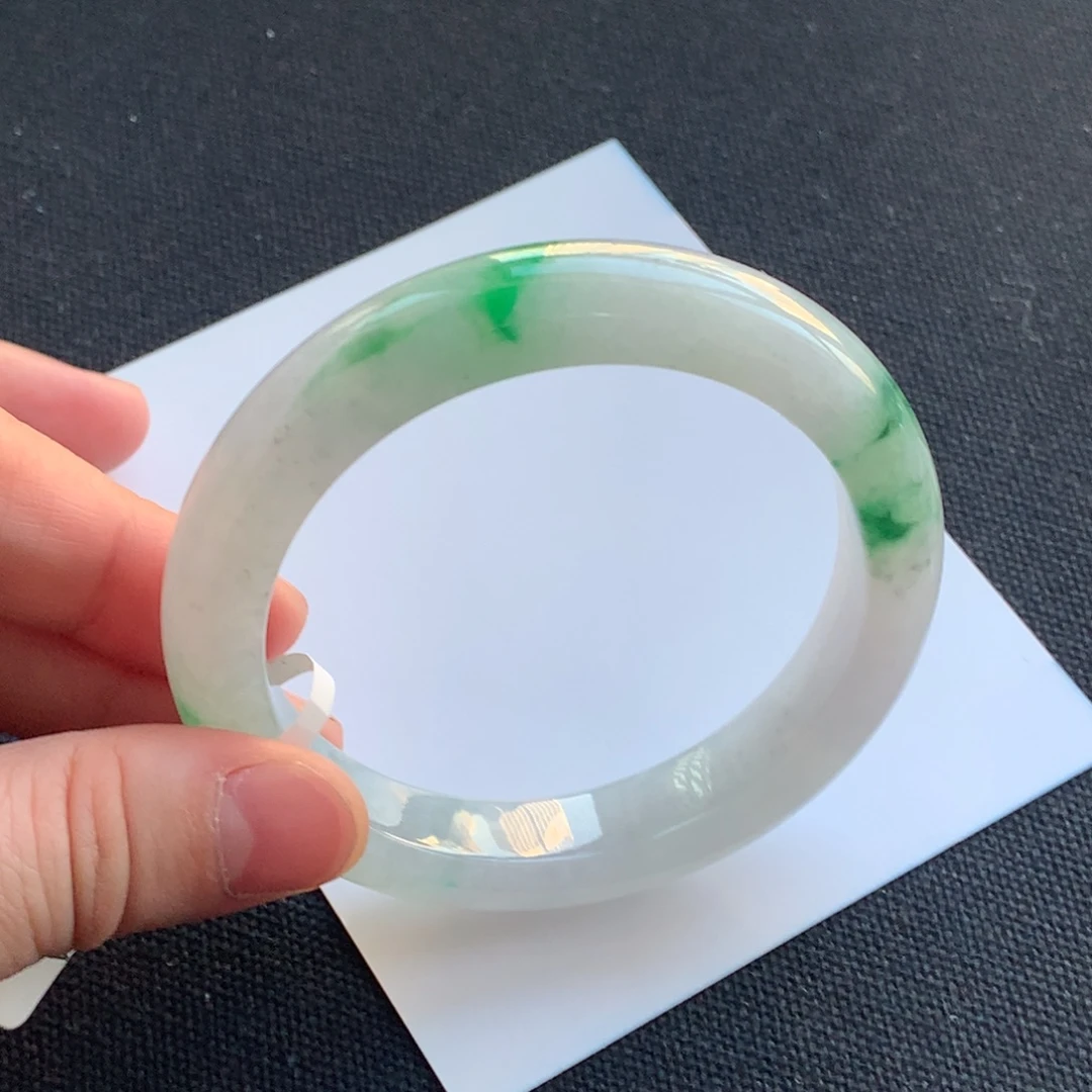 翡翠未镶嵌手镯12号