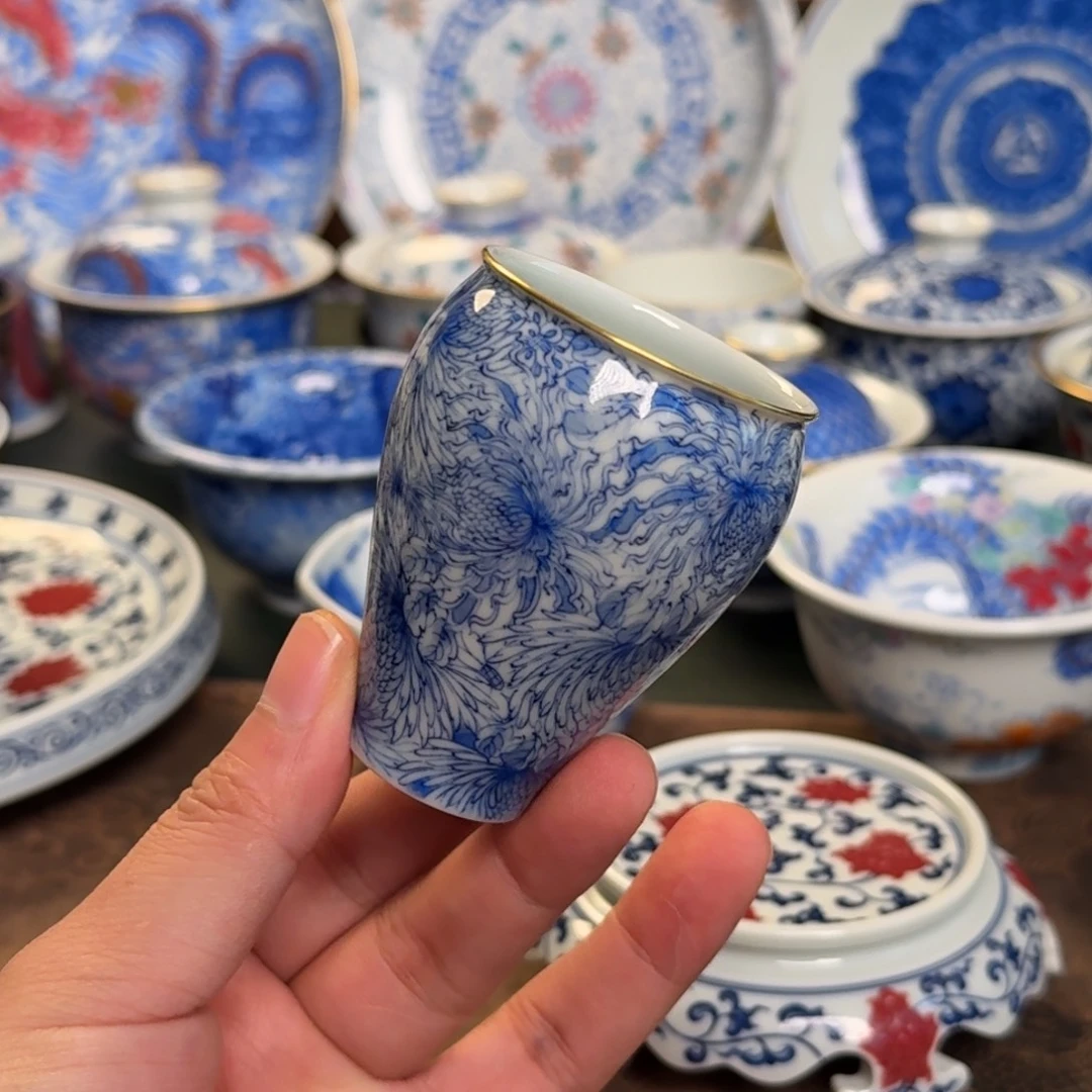 纯手工手绘陶瓷茶具