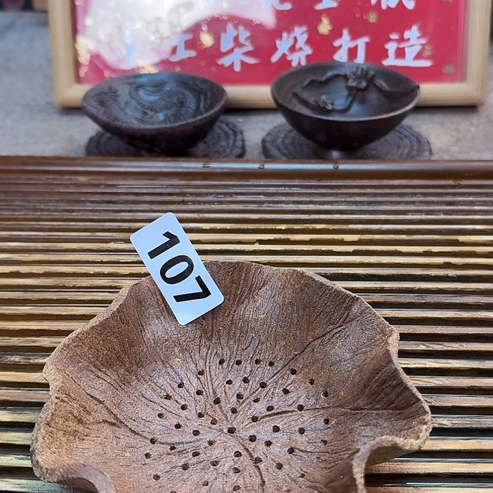 纯手工打造粗陶茶具