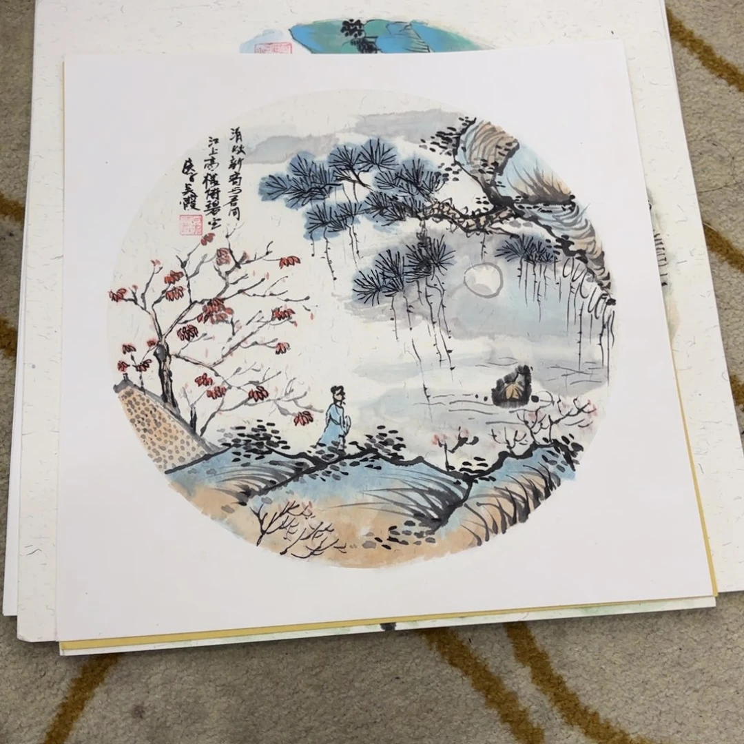 国画33-33卡纸作品童