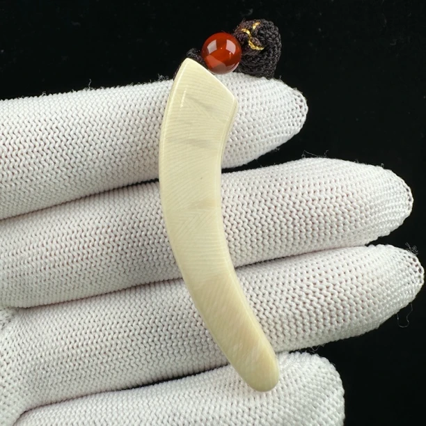 L1322天然猛犸牙 牙尖 50mm支持鉴定 假一罚四